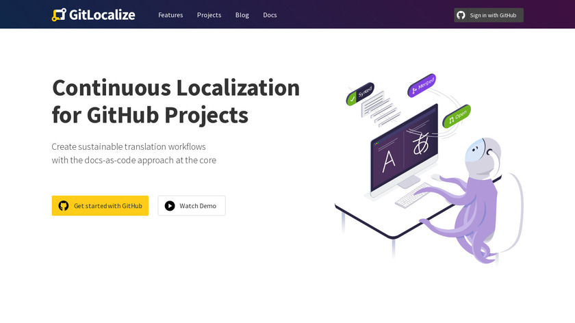 GitLocalize Landing Page