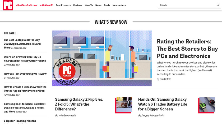 PCMag Landing Page