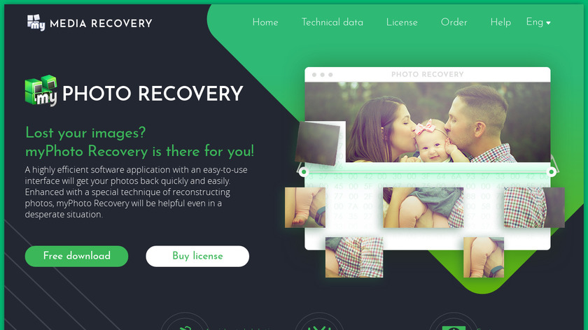 myPhoto Recovery Landing Page