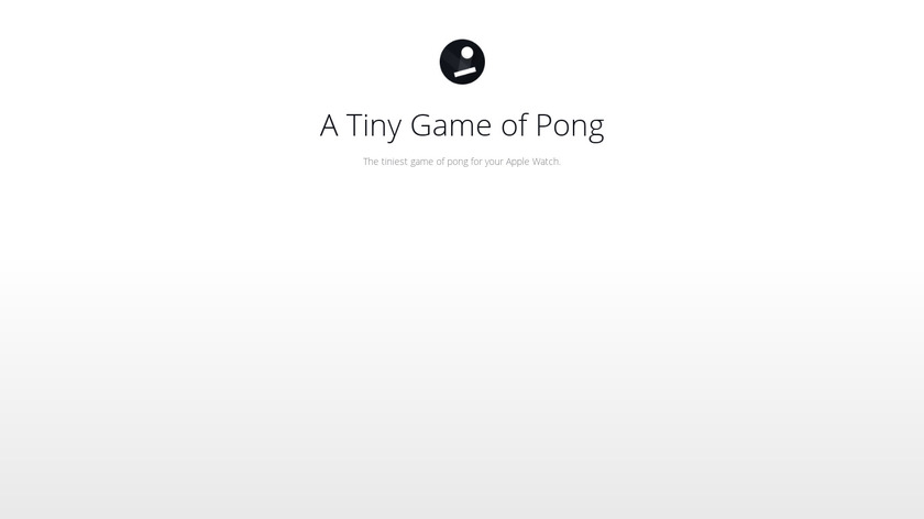A Tiny Game of Pong Landing Page