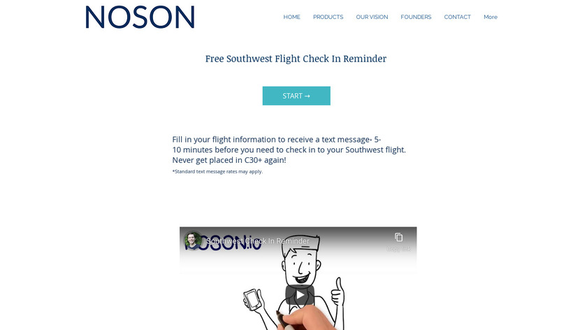 Southwest Check-In Reminder Landing Page