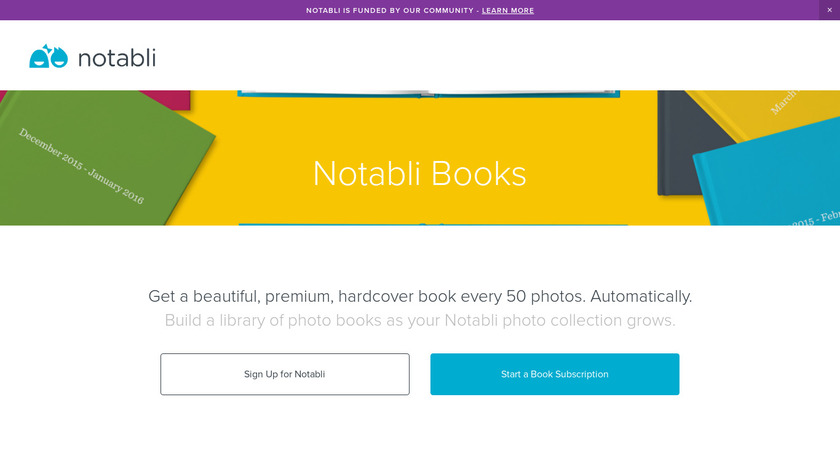 Notabli Books Landing Page
