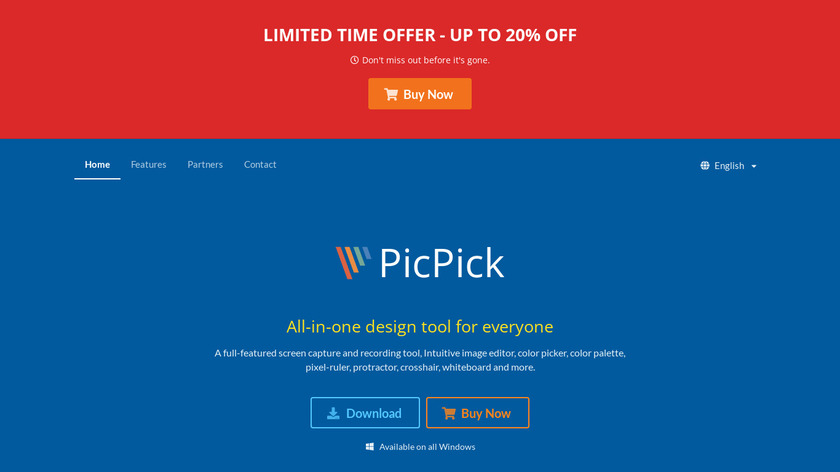 PicPick Landing Page
