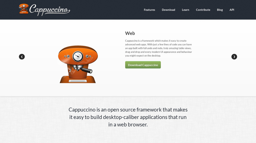 Cappuccino Landing Page