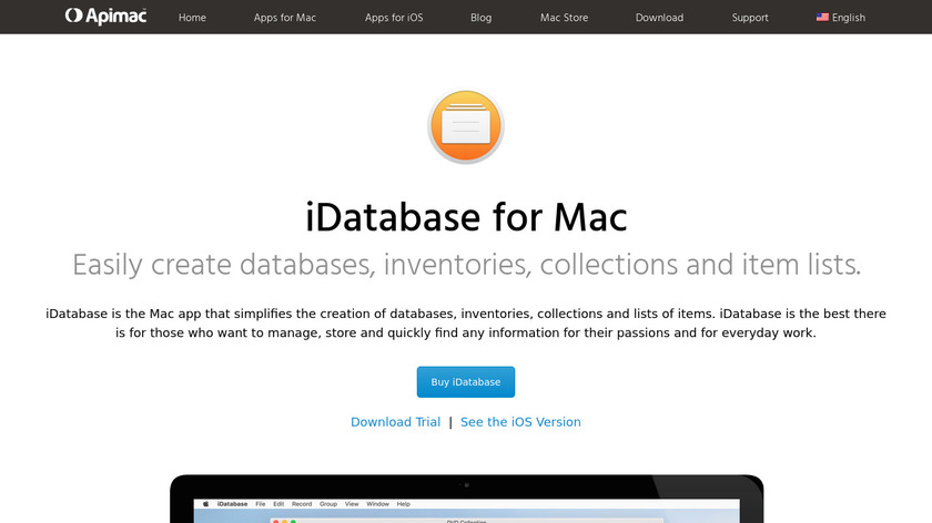 iDatabase for Mac Landing Page