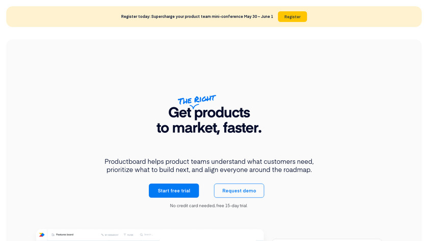productboard Landing Page