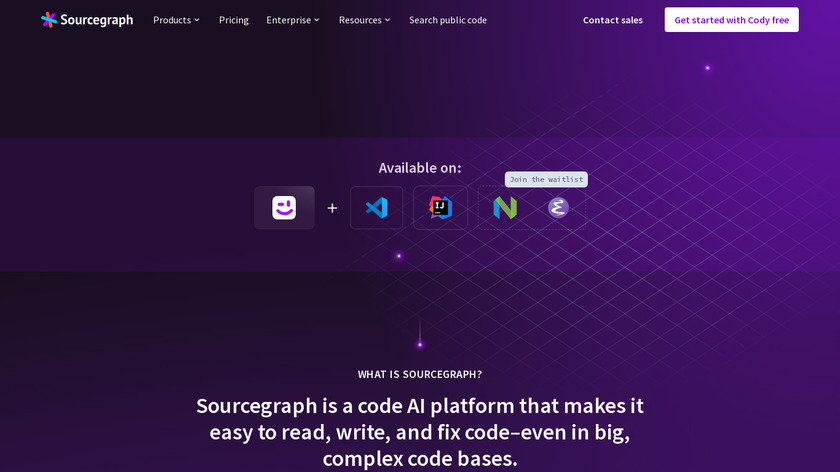 Sourcegraph Landing Page