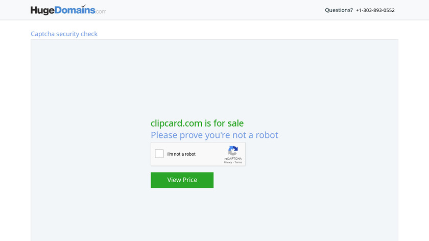 ClipCard Landing Page