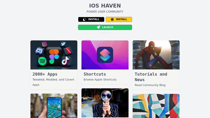 iOS Haven Landing Page