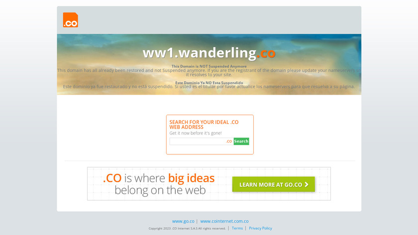 Wanderling Landing Page