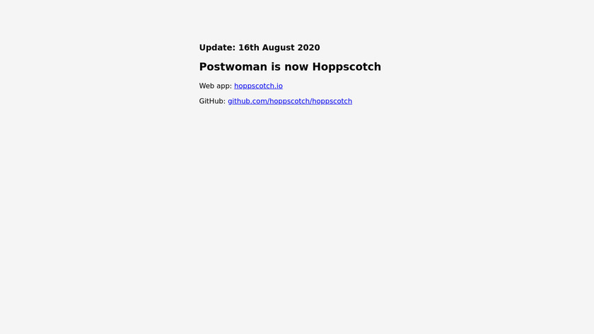 Postwoman Landing Page
