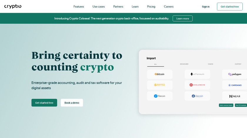 Cryptio Landing Page