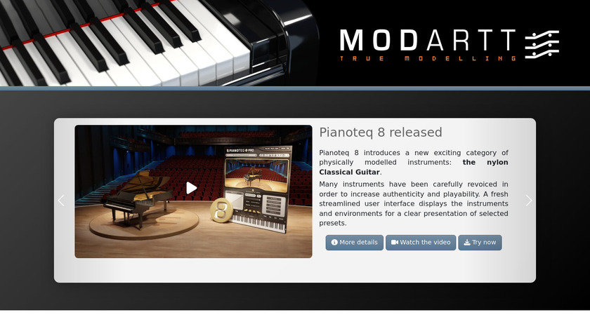 Pianoteq Landing Page