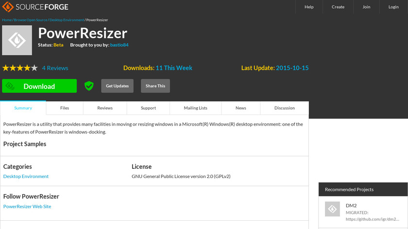 PowerResizer Landing Page