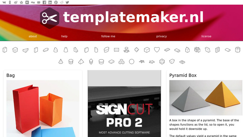 Template Maker Landing Page