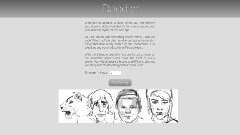 Doodler Landing Page