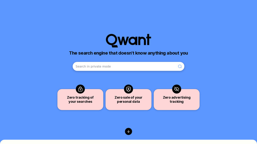 Qwant Landing Page