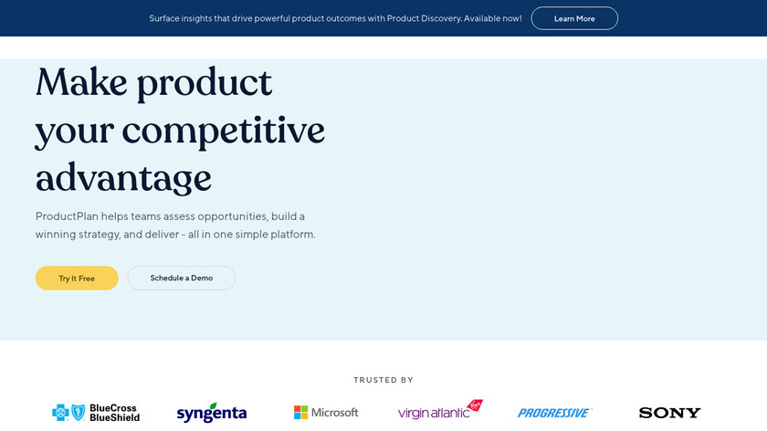 ProductPlan Landing Page