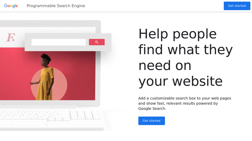 Google Custom Search Engine Landing Page