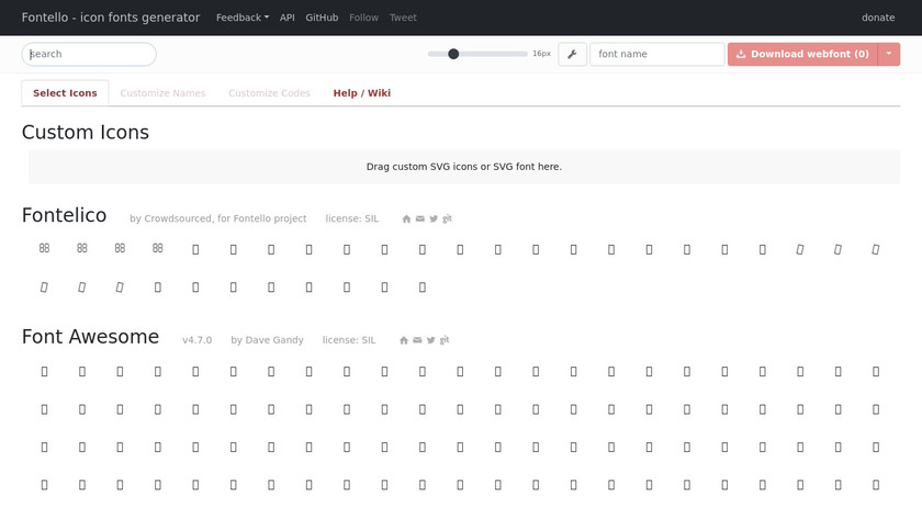 Fontello icon fonts generator - Web Development & Technology Resources