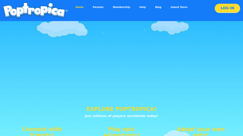 Poptropica Landing Page