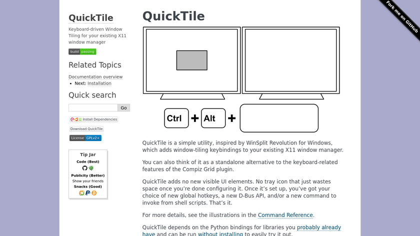 QuickTile Landing Page