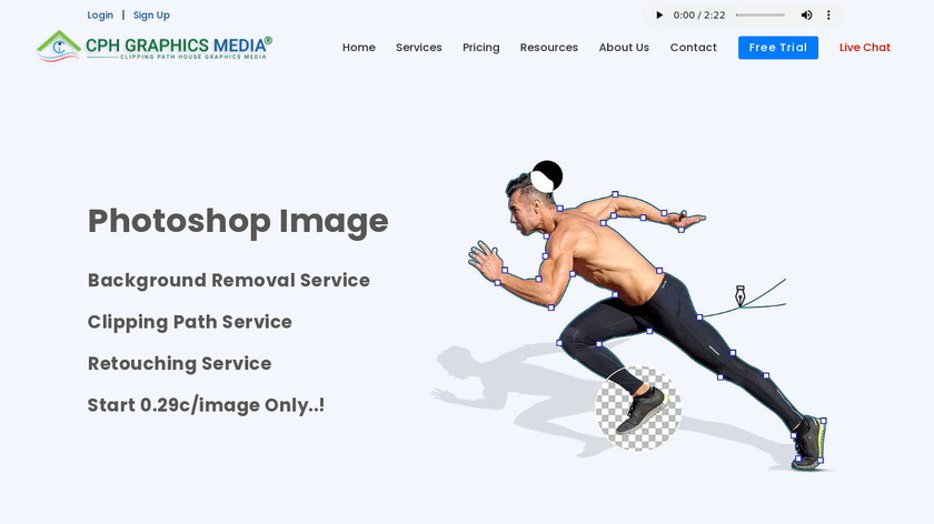 Clipping Path House Landing Page