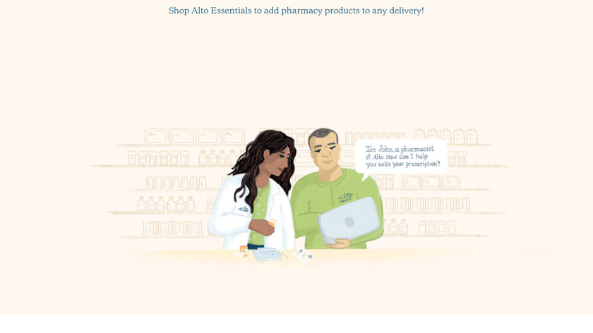 Alto Pharmacy Landing Page