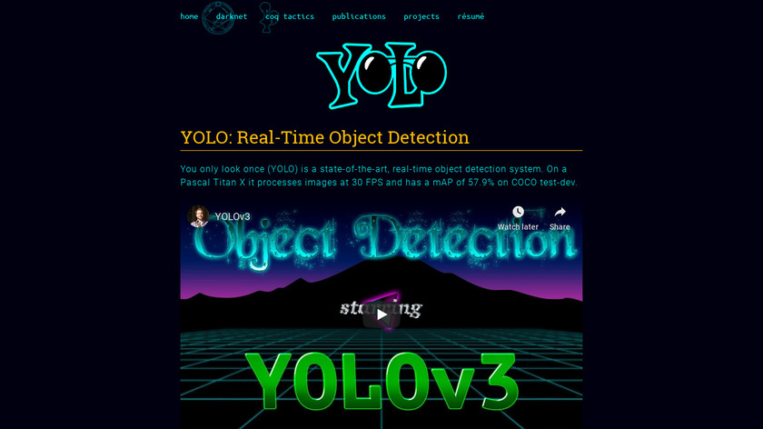 YOLO Landing Page