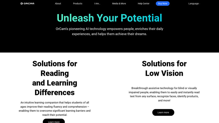 OrCam Landing Page