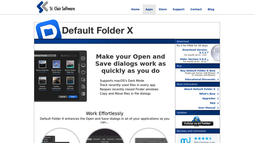 Default Folder X Landing Page