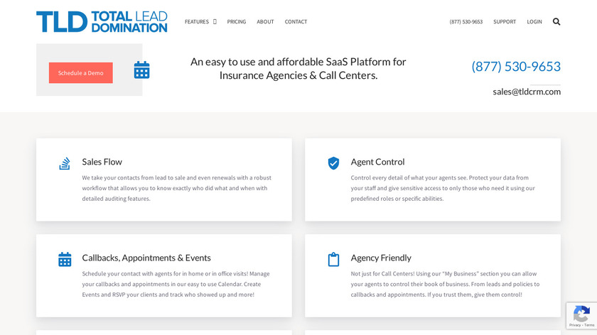 TLDCRM - Total Lead Domination Landing Page