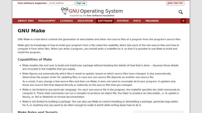 GNU Make Landing Page