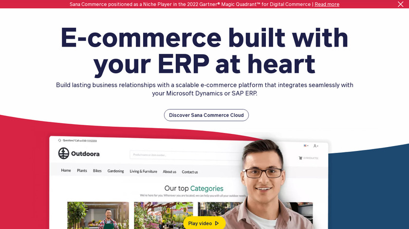 Sana Commerce Landing Page