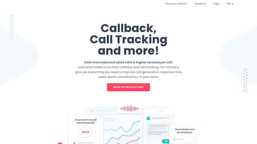 LiveCall Landing Page