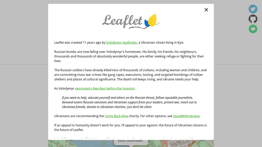 Leaflet Landing Page