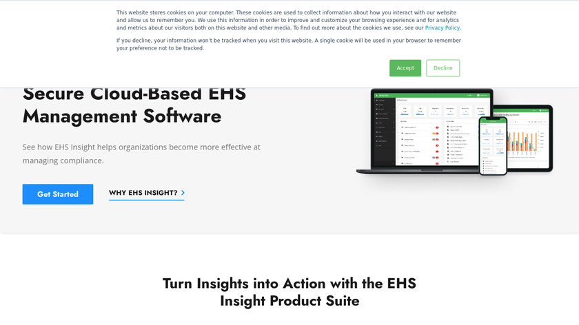 EHS Insight Landing Page