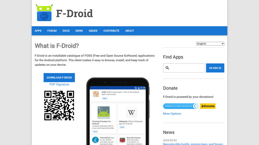 F-Droid Landing Page