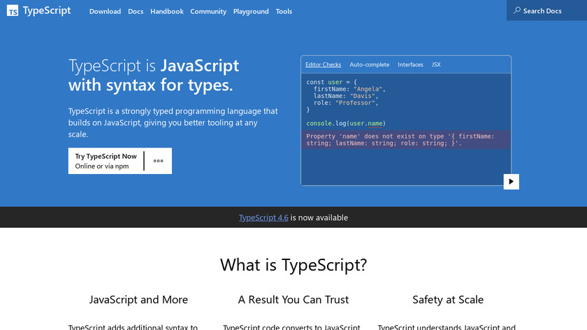 Typescript Landing Page
