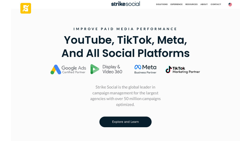 StrikeSocial Landing Page