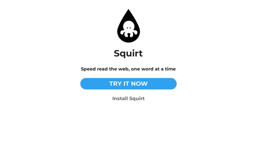 Squirt Landing Page