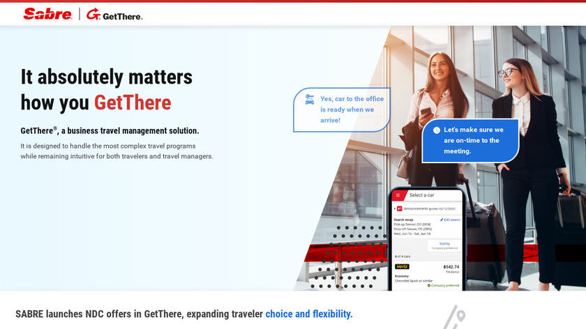 GetThere Travel Landing Page