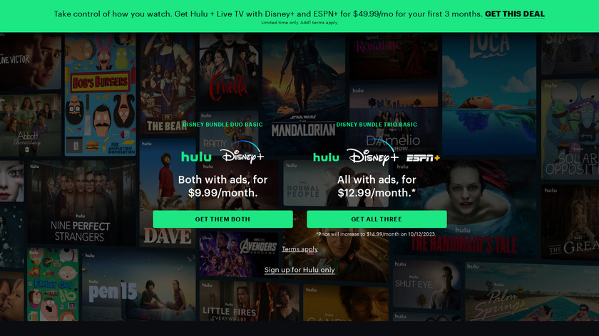 Hulu Landing Page