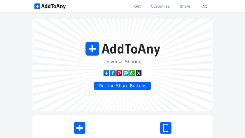 AddToAny Landing Page