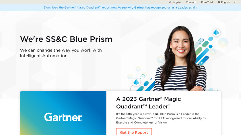 Blue Prism Landing Page