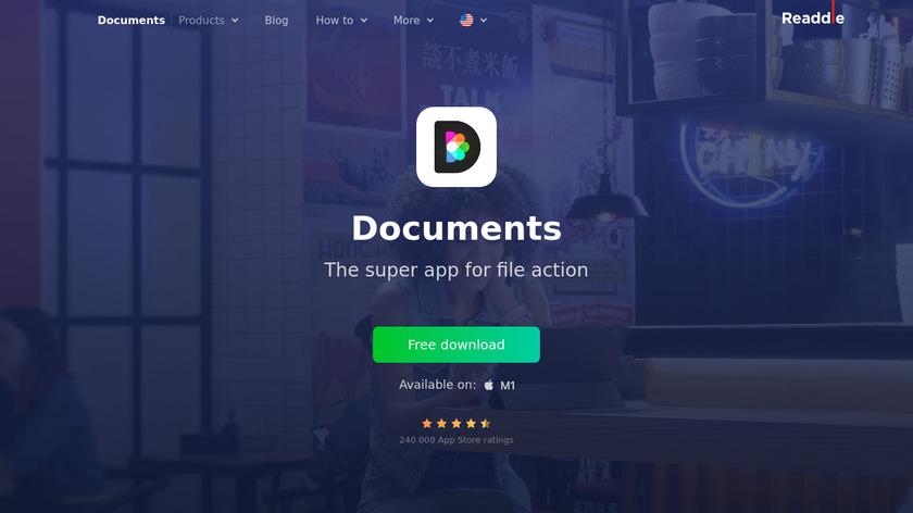 Documents by Readdle Landing Page