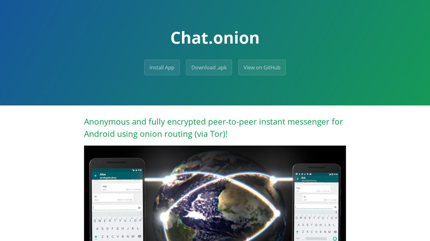 chat.onion Landing Page