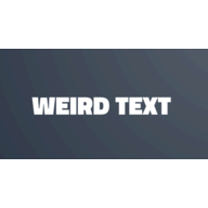 My Weird Text logo