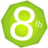 8th logo