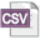Modern CSV icon